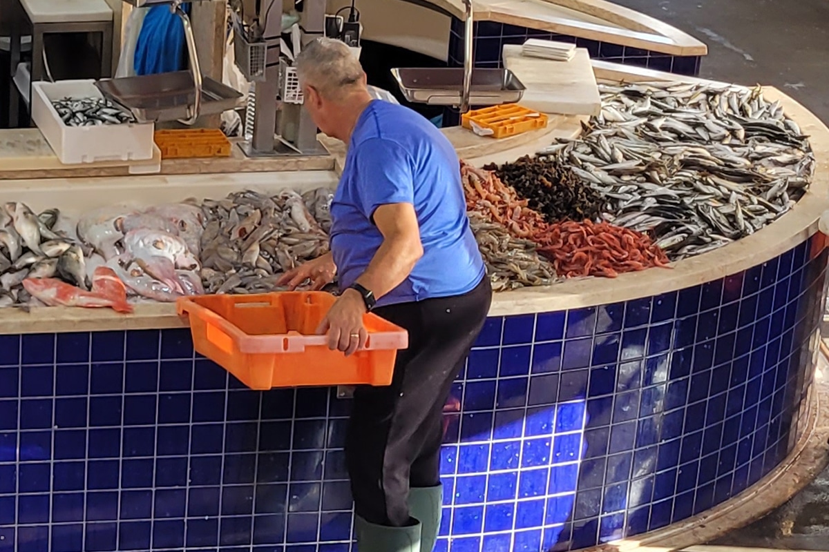 Le Mercado Municipal de Lagos et ses étales de poissons et fruits de mer