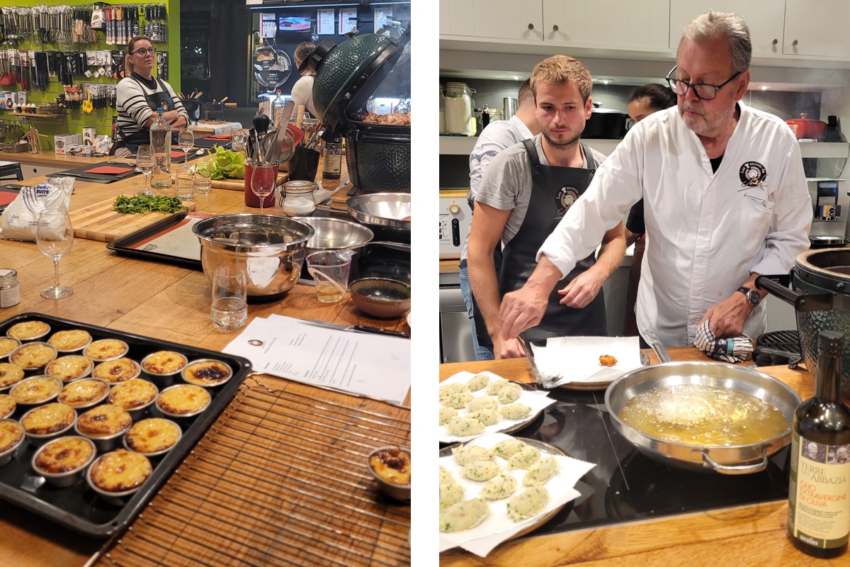 Cours de cuisine street food portugaise aux Secrets du Chef à Louvain-La-Neuve